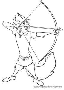 Robin Hood (Disney), disegno da colorare