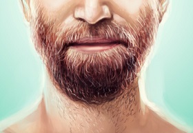 Paint Realistic Hair and Beards in Photoshop