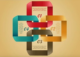 Create Infographics Ribbon Design in Illustrator
