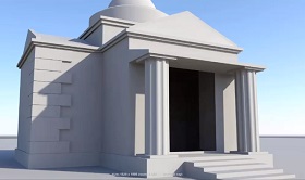 Modeling a Mausoleum in Autodesk Maya