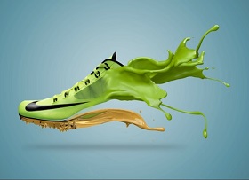 Make Shoe Paint Splash in Adobe Photoshop CC