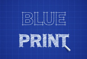 Create a Blueprint Text Effect in Adobe Illustrator