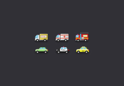 Car and Van Emojis in Photoshop