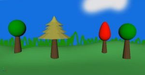 Simple Cartoon Style Backdrop in Maya