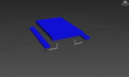 model pic-nic table in 3ds max