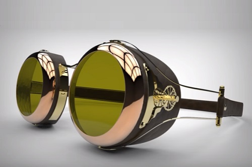 Model Steampunk Goggles in Maya