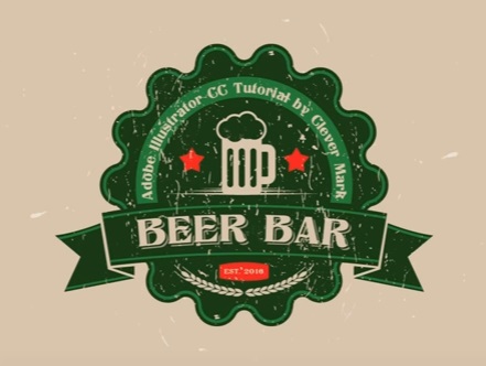 Draw a Vector Retro Logo Bar in Adobe Illustrator