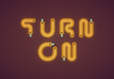 Draw a Light Bulb Text in Adobe Illustrator