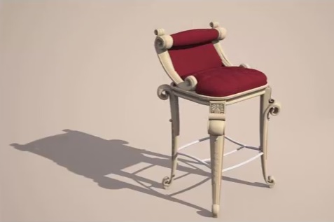 Modeling a Realistic Luxurious Stool Bar in 3ds Max