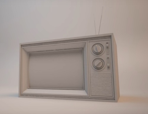 Modelling a Vintage Basic TV in Autodesk 3ds Max