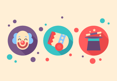 Draw a Vector Set of Circus Icons in Illustrator