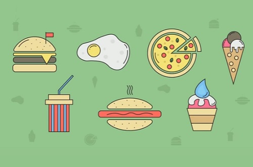 Draw a Food and Restaurant Icons in Illustrator