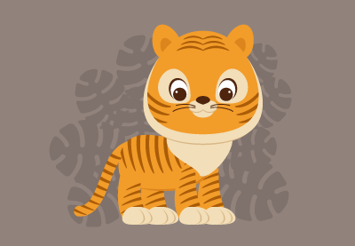 Draw a Cute Cartoon Tiger in Adobe Illustrator - Cgcreativeshop