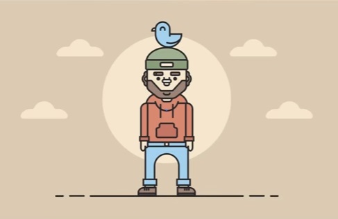 Draw a Traveling Man Character in Illustrator