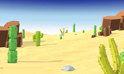 Model & Animate a Cartoon Style Cactus Desert Scene in Cinema 4D