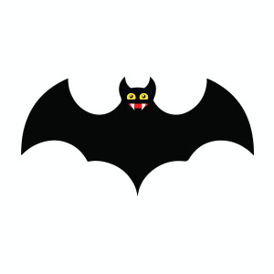 Simple Halloween Bat Free Vector download