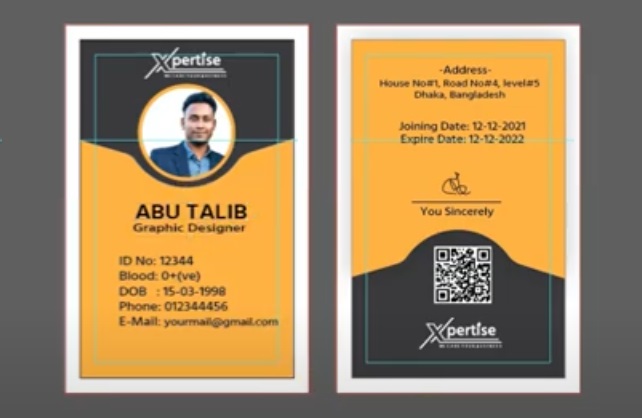 Create Identity Card Design in Adobe Illustrator