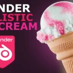 ice cream in Blender 4.2