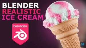 ice cream in Blender 4.2