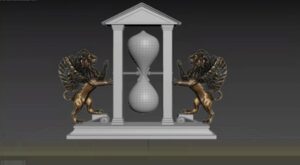 Realistic Hourglass Lion Modeling in 3ds Max