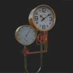 Realistic Pipe Wall Clock Modeling in 3ds Max